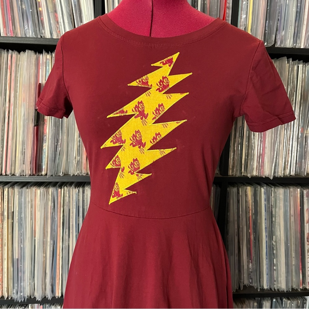 ASU Sun devil grateful stealie bolt skater dead sphere GD60 Arizona ❤️⚡️💙